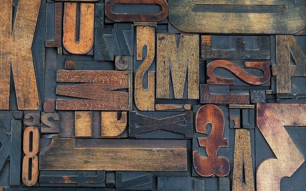 Article Typographie - Lettres de différentes tailles